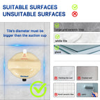 Shower Grab Bars, Drill-Free Shower Grab Bars for Seniors, Shower Handle for Elderly, Post-Surgery, Pregnant, Cream