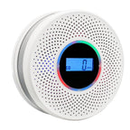 Coreel Smoke Detector Carbon Monoxide Detector Combo with Digital Display and Sound Light Alarm, 2-in-1 Smoke & CO Alarm with Battery Operated for Home, Travel or RV