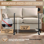 Couch Chair Sofa Stand Assist for Seniors, Height & Width Adjustable Couch Lift Assist for Elderly Mobility Sit to Stand(300LBs Loading, Polish Black)