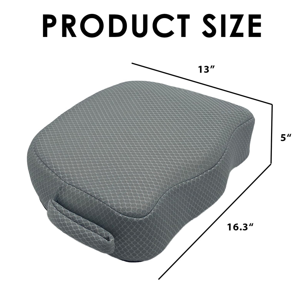 Hot Tub Booster Seat for Adults, 5 Inch Thick Supportive Cushion with Non-Slip Bottom, Weighted for Quick Sink Without Float, Spa Booster Seat for Hot Tub (Including Inflatable), Pool Gray