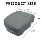 Hot Tub Booster Seat for Adults, 5 Inch Thick Supportive Cushion with Non-Slip Bottom, Weighted for Quick Sink Without Float, Spa Booster Seat for Hot Tub (Including Inflatable), Pool Gray
