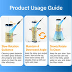 Ulinlo pouly Pool Filter Cleaner Stand Kit with Smooth Bearing, Rotatable Washing Tool for 3", 4", 6" Filter Cartridges