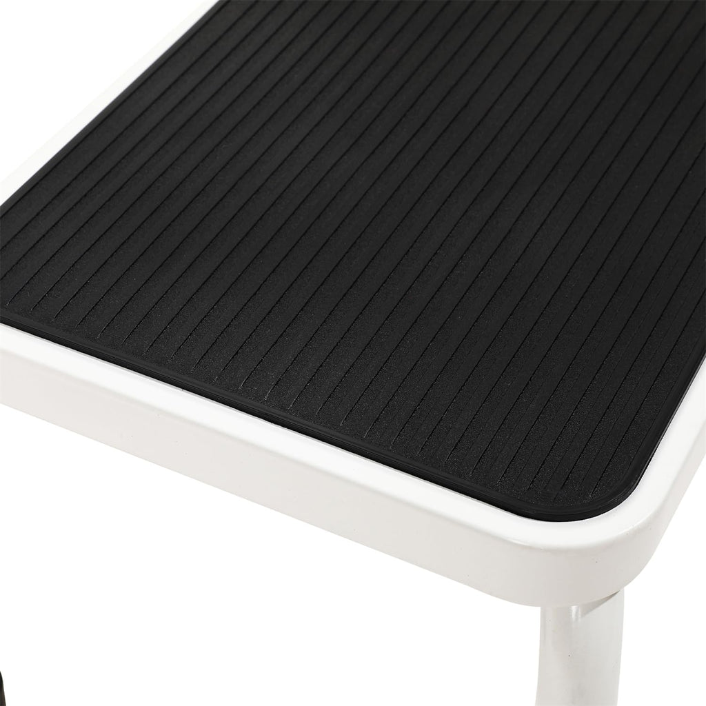 Sattiyrch Step Stool with Handle for Ederly,Sturdy and Lightweight Stool with Anti-Skid Platform,Easy Assmbly,Safely Supports up to 350 Pounds with 9.5 Inch