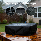 NOELIFE Grill Cover for Blackstone 17 inch Tabletop Griddle Without Hood, Griddle Accessories for Blackstone 17, Propane Fuel Cylinder Can Be Covered Completely, Waterproof and Windproof (Cover Only)