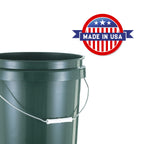 United Solution ECOSense 5 Gallon Bucket, 3 Pack, Heavy Duty, Comfortable Handle, Perfect for on The Job, Home Projects, or Cleaning; Made from 90% recycled materials.100% recyclable