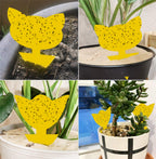 48 Pack Yellow Sticky Traps Gnat Trap, Sticky Trap Gnat Killer Indoor, Fruit Fly Traps Fungus Gnat Trap Insects Flies House Plant Trap Bug Sticky Traps for House Indoor