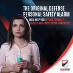 Original Defense® Siren Self Defense for Women - Personal Alarm for Women, Children, & Elderly - Recommended by Police - 130 dB Loud Self Defense Keychain Siren with LED Strobe Light (Mint)