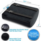 Memory Foam Seat Cushion & Lumbar Support Pillow for Office Chair Car Wheelchair Orthopedic Chair Pad and Back Cushion with Adjustable Straps for Lower Back, Tailbone, Sciatica, Hip Pain Relief