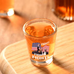 Futtumy 2 OZ 2024 Trump Survived Shot at Election Rally Shot Glasses, Donald Trump Fist Pump Fight Shot Glasses Trump Never Surrender, Trump Shot Bullet Proof Bloody Ear Bleeding Butler PA Shot Glass