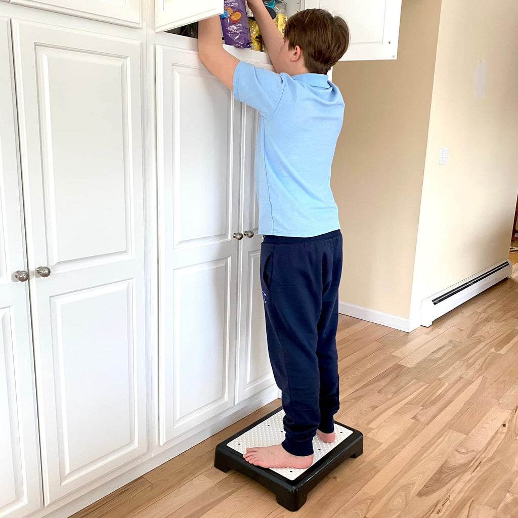 Evelots Mobility Low Step Stool for Seniors - Sturdy Half Step Large Platform for Adults, Elderly - Up to 425 Pounds - Nonslip - Indoor & Outdoor - Lightweight - Stairs, Bed, Bathtub, Shower, Car