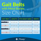 TIDI Posey Gait Belt, Pastel, 54” – Walking Belt & Gait Belt – Quantity: 1 – Medical Supplies for Nurses, Physical Therapy & Home Care (6531)