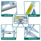 2 Pcs Mole Traps,Galvanized Steel Mole Scissor Trap,Reusable Mole Trap,Mole Killer,Easy Set Mole Eliminator Trap for Lawns-