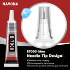 50 PCS 15ml B7000 Glue Clear with Precision Tip, Bedazzling Glue, Super Glues, Rhinestone Glue for Nail, Craft Glues, Jewelry Making, Nail Art, DIY, Makeup, Shoes