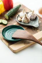 LAUCHUH Spoon Rest for Stove Top Cooking Spoon Holder for Kitchen Countertop Large Holder for Spatula, Spoons or Tongs, Farmhouse Decor, Christmas Gifts, Green