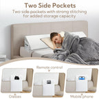 AAAini King Size Bed Gap Filler – Closes 0-6" Mattress Gap, Stops Pillows Falling – Headboard Wedge (76"x10"x6")