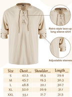 Jiuguva 4 Pcs Halloween Men's Renaissance Costume Set Medieval Pirate Shirt Ankle Banded Pants Viking Belt Accessories (Stylish Color,X-Large)