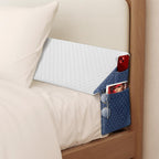 Welzona King Size Wedge Pillow Headboard/Bed Wedge Pillow for Headboard, Bed/Mattress Gap Filler (0-6"), Triangle Pillow Wedge for Gap, Comfortable High Density Foam Pillow (76"x 10"x 6")