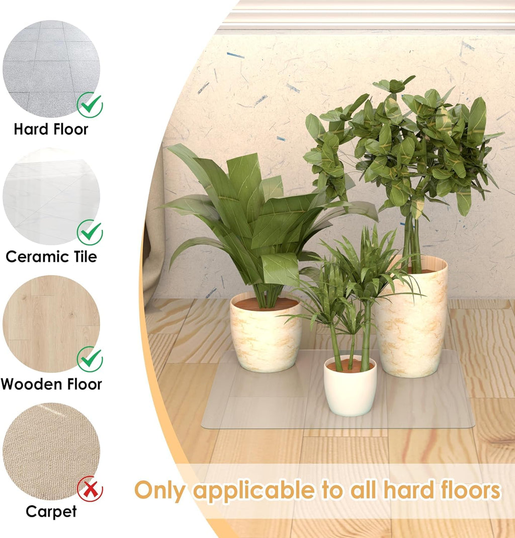 Chair Mat for Hardwood Floor Rectangles 28" x 30", Small Desk Floor Protector Chair Mats for Chairs, Clear Office Chair Mat for Low Pile and Hardwood Floor,Small Chair mat