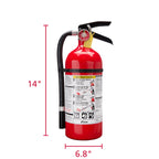 Kidde Pro 210 2A:10-B:C Fire Extinguisher, Rechargeable, Multi-Purpose for Home & Office, 4 lbs., Mounting Bracket Included , Red, 2 Pack
