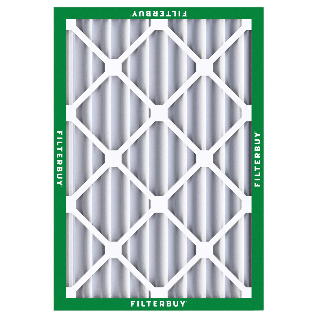 Filterbuy 20x25x4 Air Filter MERV 8 Dust Defense (2-Pack), Pleated HVAC AC Furnace Air Filters Replacement (Actual Size: 19.50 x 24.50 x 3.63 Inches)