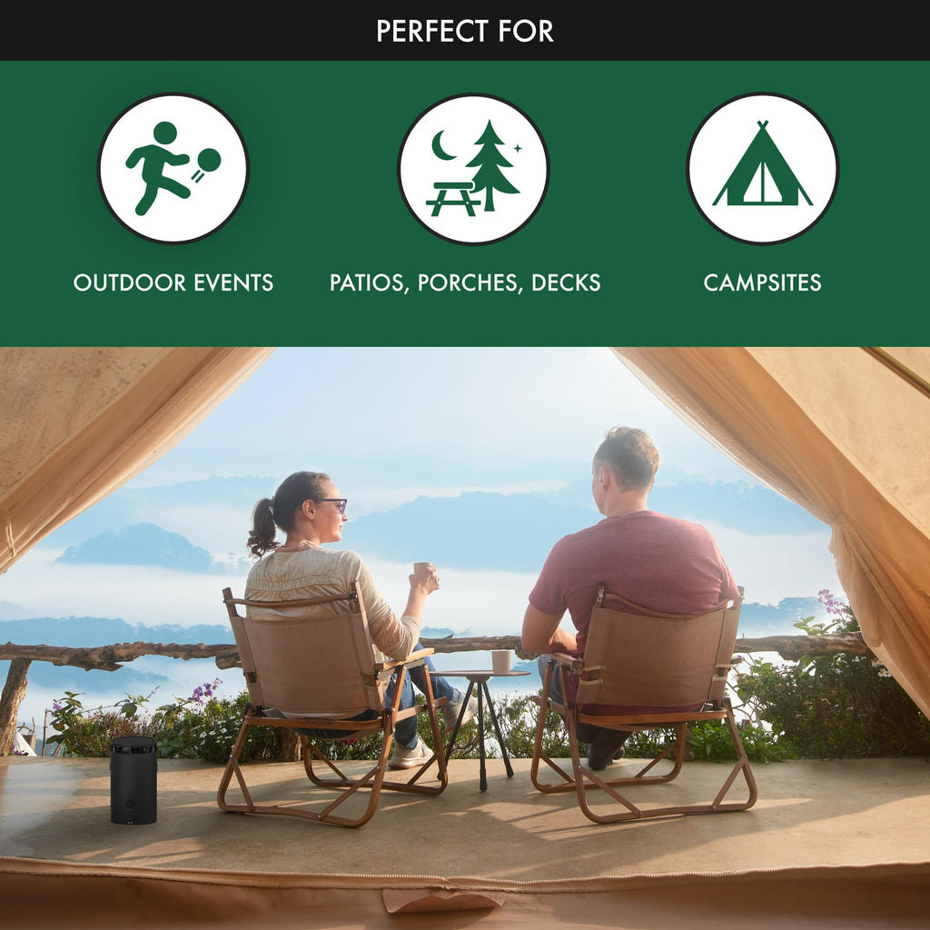 STEM Zone Mosquito Repellent Device, Easy-to-Use Outdoor Insect Protection with Proven Essential Oils, People and Pet Safe, Solar and USB-C Charger, Waterproof - Includes 1 Device & 1 Pod