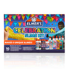 Elmer's Celebration Slime Kit, Complete Slime Supplies with Assorted Magical Liquid Slime Activators and Assorted Liquid Glues, 10 Count, Perfect for Parties and Activity Time