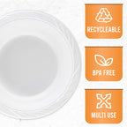 PLASTICPRO 200 Count Disposable 18 ounce White Plastic Soup Bowls