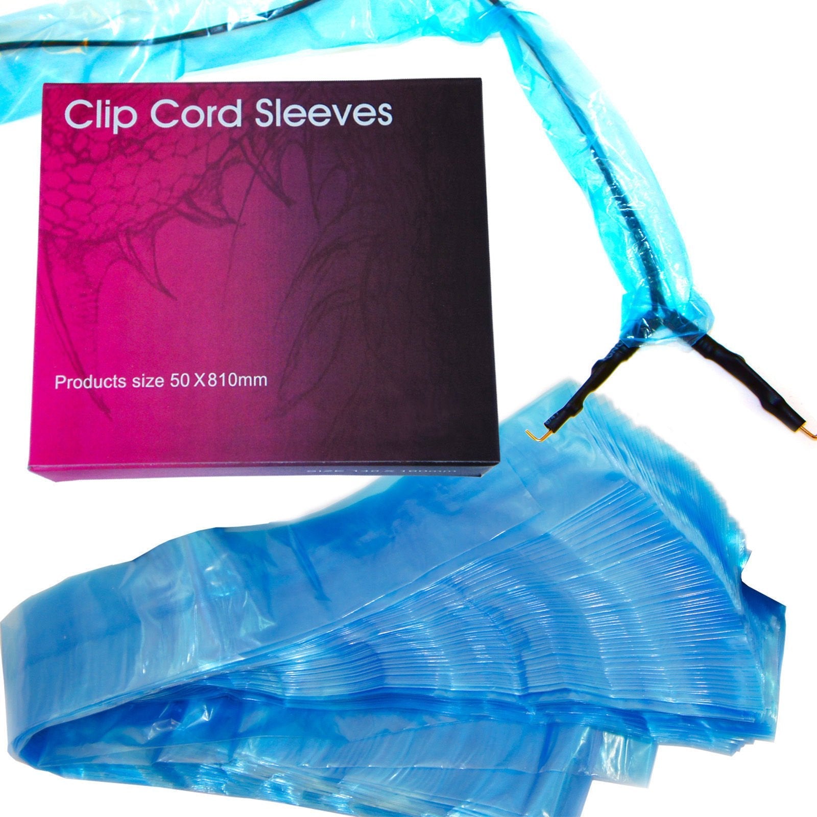 Tattoo Clip Cord Covers - 125pcs Disposable Tattoo Cover Cord Sleeves Bags Clean Barrier Supply for Tattoo Power Cord, Tattoo Supplies, Tattoo Kits, Tattoo Machine Gun Accessories