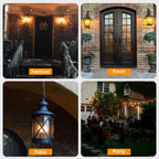 Hompavo Upgraded LED Flame Light Bulbs, 3 Modes Flickering Light Bulbs, E26 Chandelier Base Candle Fire Light Bulb for Halloween Christmas Party Porch Indoor & Outdoor Home Decoration - 6 Pack