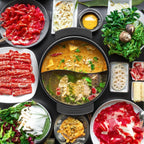 Electric Hot Pot with Divider Hotpot Pot Electric Cooker Shabu Shabu Pot 110V Non-Stick 6L BPA FREE Fondue Chinese Hot Pot
