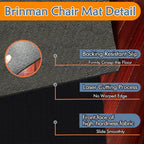 Upgraded Chair Mat for Hardwood & Tile Floor,36"x48" Desk Chair Mat,Anti-Slip Office Chair Mat, Computer Gaming Floor Mat for Rolling Chair, Under Desk Rug Floor Protector,Easy to Clean,Black