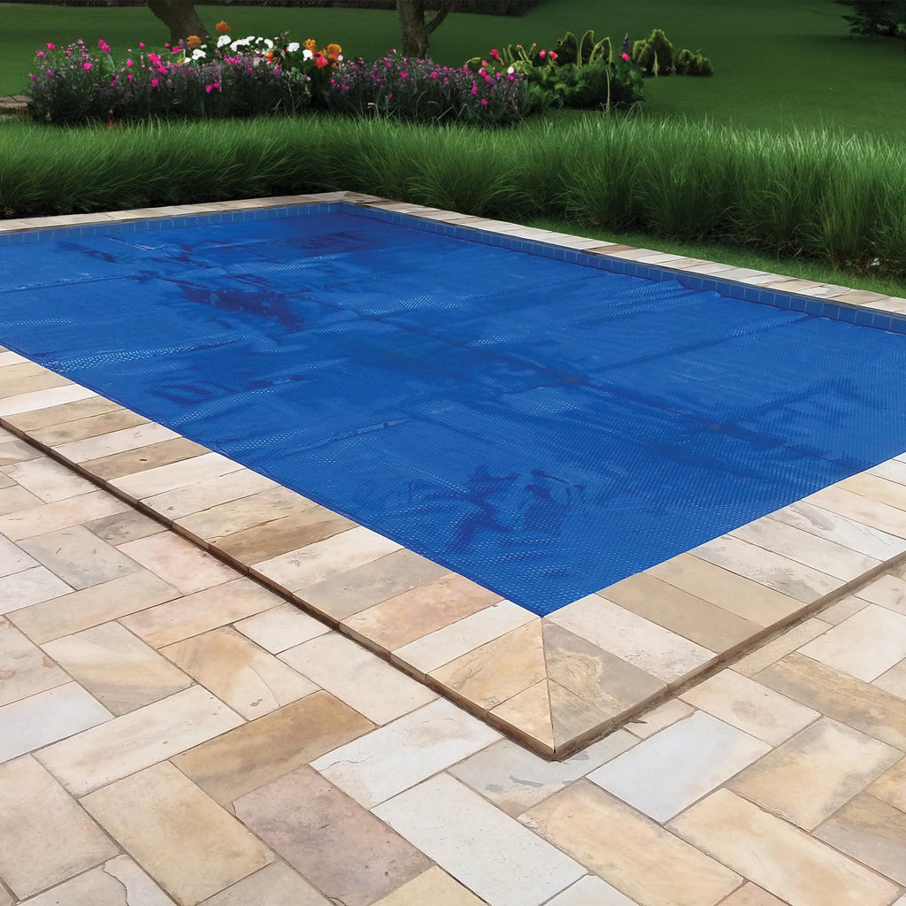 In The Swim 12' x 24' Premium Blue Rectangle Solar Pool Cover 12 Mil for Solar Heating Above Ground Pools and Inground Pools