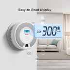 X-Sense Wireless Interconnected Combination Smoke and Carbon Monoxide Detector with LCD Display & 10-Year Battery, Over 820 ft Transmission Range, 1-Pack