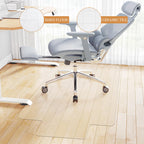 KMAT Office Chair Mat,Easy Glide Hard Wood Tile Floor Mats,Chair Mat for Home Office Rolling Chair,Heavy Duty Floor Protector -Anti-Slip-45 x53 with Lip