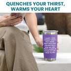 KLUBI Fun Birthday Gifts for Women - I Came I Saw I Forgot Tumbler 20oz Purple Drinking Cups for Elderly Senior Citizen Tumbler I Came I Saw I Forgot Coffee Mug 40 Year Old Gag Gift for Female Her