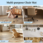 Tonaus Chair Mat for Hard Floor Office Chair Mat Desks Mats Large 48"×36",Transparent Clear PVC Floor Protector for Home Office Study Wooden Floors 3'x4'