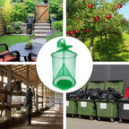4 Pack Ranch Fly Trap, Farm/Orchard Fly Trap, Reusable Fly Traps Outdoor, Fly Catcher Killer, Effective Trap for Horse Stable