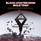 Mole Traps 2 Pack, Scissor Mole Trap that Kill Best，Mole Traps for Lawns Ground，Easy Step Mole Trap，Black Coated
