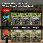 Drip Irrigation System 230FT Quick-Connect Drip Irrigation Kit with 1/4 inch 1/2 inch Irrigation Tubing Hose and Accessories for Lawn Raised Bed Greenhouse Plant Watering System