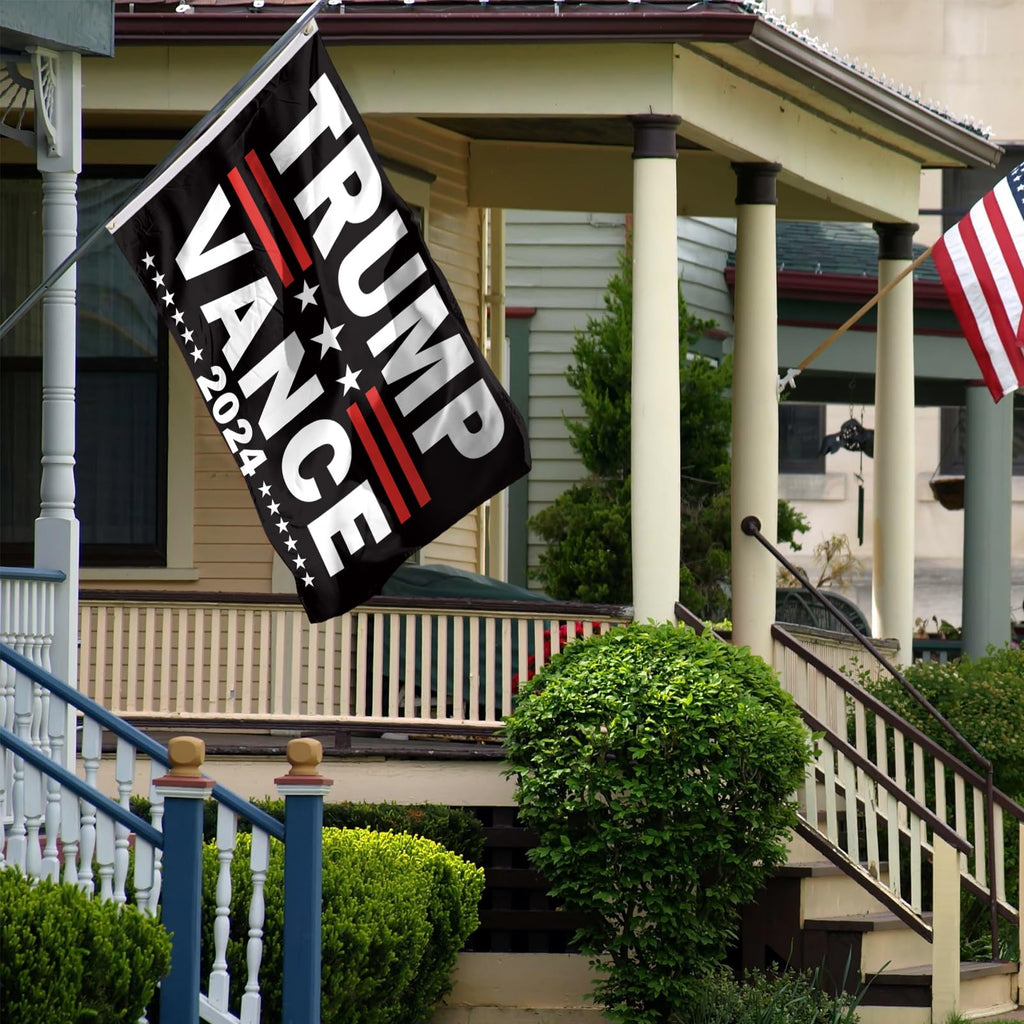 Trump Vance 2024 Flag Trump 2024 Flags 3x5 FT Polyester Banner with Brass Grommets for Indoor Outdoor Decorations (black9)