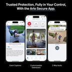 Arlo Video Doorbell 2K (2nd Gen, Latest Release), Wireless or Wired, Package Detection, Person & Vehicle Recognition, 1-Month Secure Plan, 2-Way Audio, Night Vision, Head to Toe Video View