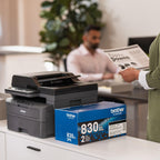 Brother DCP-L2640DW Wireless Compact Monochrome Multi-Function Laser Printer with Copy and Scan, Duplex, Mobile, Black & White | Includes Refresh Subscription Trial(1), Amazon Dash Replenishment Ready