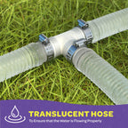 Replacement Hose For Above Ground Pools [Set of 2] 1.25" Diameter, 59" Long Accessory Pool Pump Replacement Hose - Filter Pump Hose Compatible with Intex Pump Models #607/#637