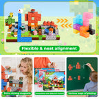 200 PCS Magnetic Blocks - Magnetic Building Blocks, Stacking Magnets for Kids, Sensory Toy for STEM Montessori Sensory Toys for Kids 3+ Boys and Girls Christmas Birthday Gifts