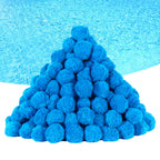 Askyli 3.1 lbs Pool Filter Balls for Sand Filter, Reusable Pool Sand Filter Balls, Efficient Blue Filter Media Balls, Suitable for All Sand Filter System (Equals 100lbs Pool Filter Sand)