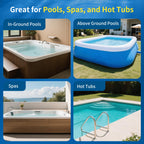 Handheld Pool Vacuum for Inground Pools,Pool Cleaner with Powerful Suction up to 15 gallons/min, Ideal for Leaves and Debris，Pool Vacuum Head for Pools Above Ground and Hot Tubs
