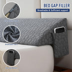 King Size Bed Wedge Pillow Headboard Pillow Mattress Wedge Bed Gap Filler Long Pillow for Bed Triangle Pillow Bolster Pillow Close The Gap (0-7") Between Headboard and Mattress (76"x10"x6")