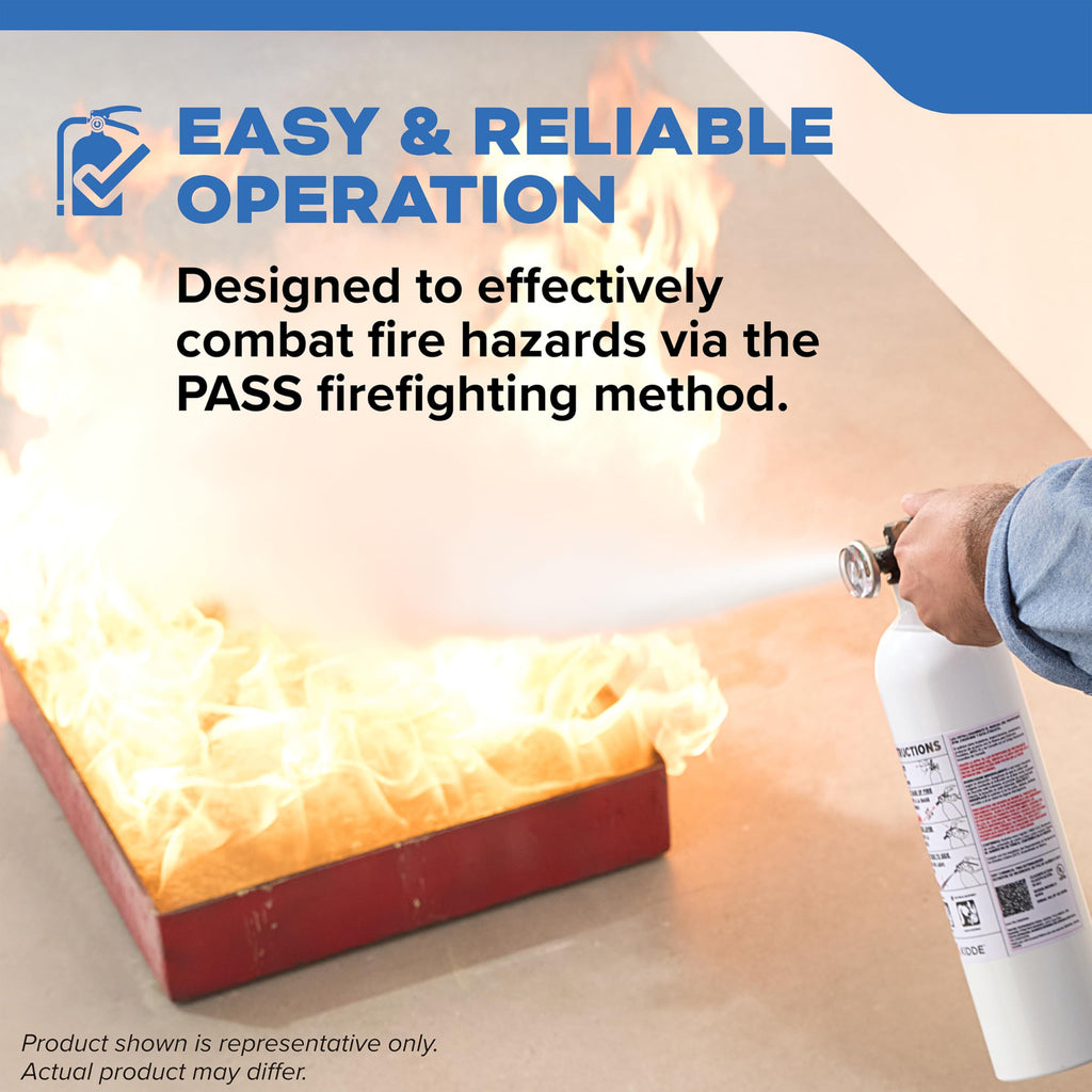 Kidde Mariner 5 Marine Fire Extinguisher for Boats, 5-B:C, 3.2 Lbs., Coast Guard Approved, Strap Bracket (Included), White