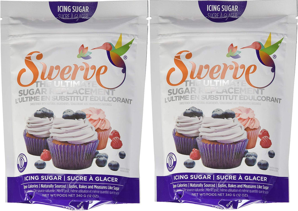 SWERVE The Ultimate Sugar Replacement - Icing Sugar, 340 Grams (2 Pack)