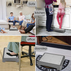 RayLove Mobility One Step Stool for Adults & Seniors, Non-Slip Bathroom Step Stool, Indoor/Outdoor Portable Stair Assist, Platform Step for Office, Kitchen, Cars and Bedroom, 400lbs Capacity, Grey